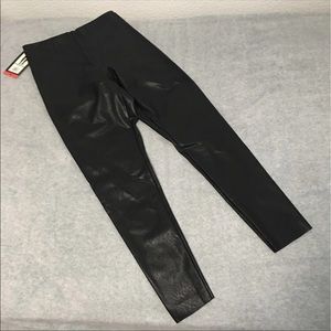 Faux Leather Leggings Womens Medium Cosplay Pullup High Rise Mob Wife Biker